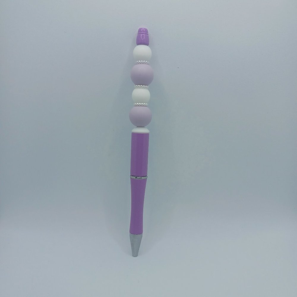 Lavender Beaded Pen